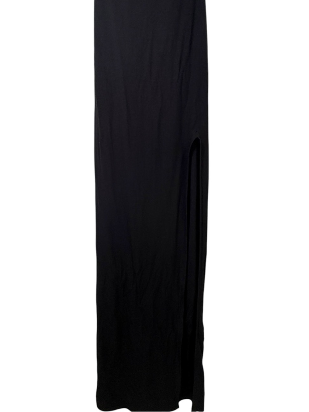 SKIMS Soft Lounge Ribbed Cami Maxi Dress Black Slit Size Small NWT - Picture 8 of 12